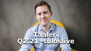 Taaleri Q2’21 -tuloslive 19.8. noin kello 7.50