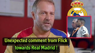 Unexpected comment from Flick towards Real Madrid despite Barcelona's 5-2 win in the final