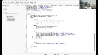 Oops exp 8 Multithreading using Java -----Concurrent Character and Digit Printing