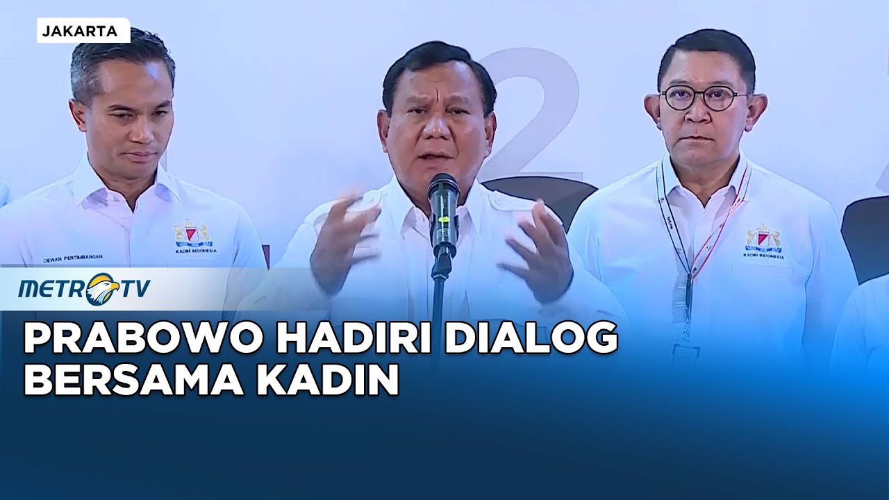 Berita Pemilu - Hadiri Dialog Bersama Kadin, Prabowo Usung Kebijakan ...