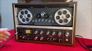 Hawk HE-2150 reel to reel tape delay/echo demo