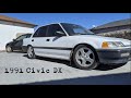 $550 Project 1991 Civic DX Sedan Build - MPG Gas Saver D15Z1 VTEC-E