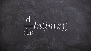 Find the double derivative of the natural logarithm