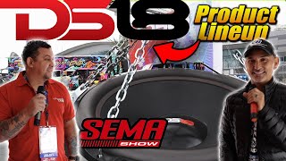 2022 DS18 Car Audio Product Line up at SEMA 2022