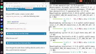 HPC Python's 'matplotlib' session, for Dardel