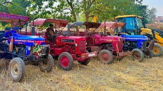 JCB 3dx Loading Mud in Mahindra Tractor | Powertrac 434 | Mahindra 275 | Jcb Video #jcb #tractor