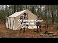 Overnight Camp in the early 19th Century - Cooking and Fire Building in a Rain Storm??