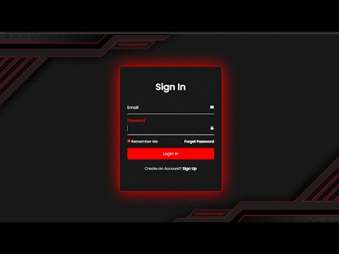 Animated Login And Registration Form Using HTML,CSS & JavaScript - YouTube