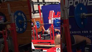 Monica's Impressive 143lbs Bench Press on Third Attempt at USAPL Powerlifting Meet 💪