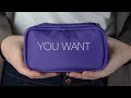 10 count purple travel bag