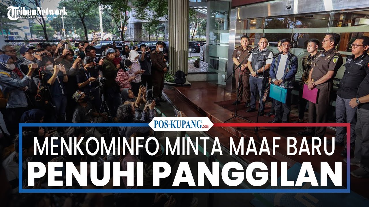 Menkominfo Minta Maaf Baru Penuhi Panggilan Kejagung RI - YouTube