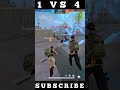 1 VS 4 GRANIDEVCLUTCH || #kumar_gaming || SONG-AINSI BAS LA VIDA || #freefire #games #viral