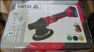 Yato YT-82920 Battery Eccentric Polishing Machine 18 V Random Orbital Sander 150 mm Car Polisher Set