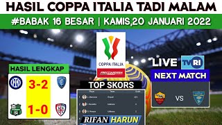 Hasil Coppa Italia Tadi Malam | Inter vs Empoli | Coppa Italy 2022 Babak 16 Besar | Bola Tadi Malam