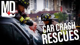 Extreme Car Crash Rescue Scenes From Chicago Med, New Amsterdam \u0026 Chicago Fire | MD TV