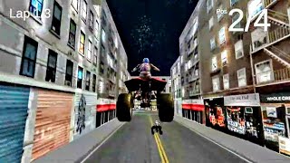 夜の都会をバギーに乗って快走するゲーム【Urban Quad Racing】 GamePlay 🎮📱