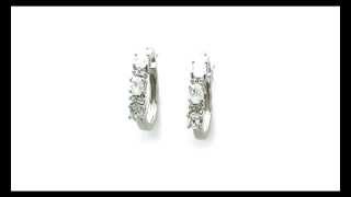 Johareez 1.66CTW White Cubic Zircon .925 Sterling Silver Earrings