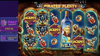 Pirates' Plenty Mega Jackpot WIN | 2€ into 200,000€