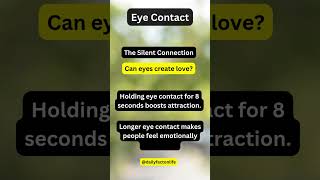 Does Eye Contact Create Love?