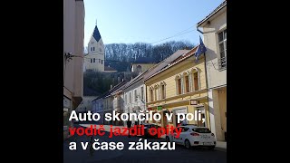 Auto skončilo v poli, vodič jazdil opitý a v čase zákazu