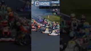 World Championship Karting 2024 - 6 kart crash #Race #Crash #karting