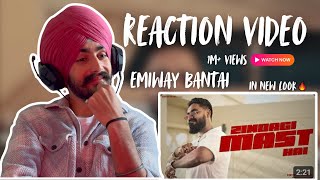 EMIWAY BANTAI - ZINDAGI MAST HAI | PROD BY TONY JAMES | (OFFICIAL REACTION VIDEO)