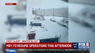 Thursday 10 a.m. update from New Orleans airport