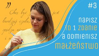 Napisz to zdanie✍️. Może odmienić Twoje małżeństwo 💖 | #3 📅Dlaczego warto planować rolę męża/żony?