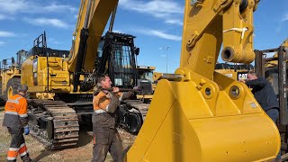 Fitting The Bucket Of The Brand New Excavator Caterpillar 352F - Papaioannou Group