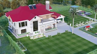 HOUSE DESIGN IDEA | 5 Bedroom House | ALL ENSUITE | 22.85 x 17.4 Meters @katveldesigns