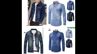 baju kemeja lelaki denim jeans men shirt bergaya 0192095404 kedaionlinemy s1239