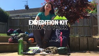 Expedition Kit List - How To Pack for DofE/Exped/Multi-Day