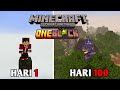 100 Hari Di Minecraft Bedrock Tapi One Block