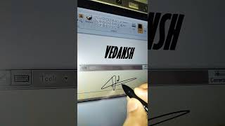 vedansh name sign pls subscribe #trending #calligraphy #viral #shorts @signature_master