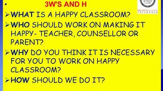 HAPPY CLASSROOMS-strategies by Eklavya School