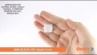 49MLBLSOO-VW  Clipsal Iconic | Dolly Toggle, 3-Position Sensor-Off-On | Single Buy