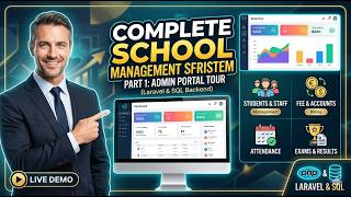 School Management System Tutorial - Part 1: Complete Admin Panel Features Demo 🚀