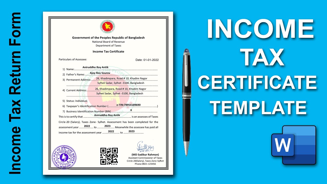 How To Make Tax Certificate Online - Templates Sample Printables