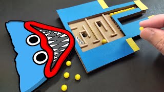 How to make Cardboard Huggy Wuggy Maze Game｜DIY Cardboard Paper Craft Ideas Tutorial