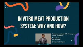 In Vitro Meat Production By Cell Culture