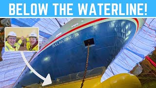 I Walked UNDER a Cruise Ship! | Fred Olsen's Balmoral Drydock Experience #Ad