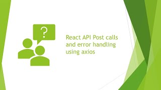 react api calls post and catch errors