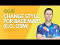 Change base map style (e.g. greyscale/colorize) in QGIS