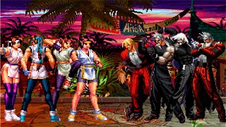 The King of Fighters (MUGEN) | Yuri Sakazaki Team vs Rugal Bernstein Team