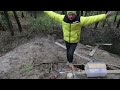 Building a dugout in the wild forest from start to finish. GIANT DUGOUT UNDERGROUND - FOREST BUNKER