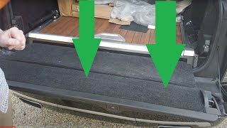 How to remove Range Rover l405 lower tailgate carpet panel