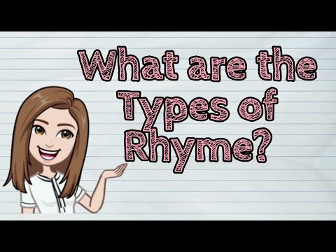 What are the 3 types of rhyme?