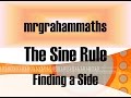 National 5 Maths - The Sine Rule - Finding a Missing Side