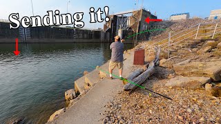 Simple Catfishing Below Lock with Thawed Skipjack: Hot Day, Cool Catch!