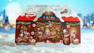 Magical Christmas 2024 Kinder 3D House Advent Calendar ASMR Unboxing | Cute Toys \u0026 Sweet Surprises!